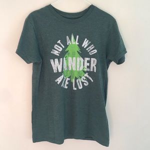 Outdoor T-shirt - not all who wander are lost
